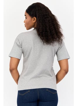 Looney Tunes Women Crew Neck Short Sleeve Graphic Print T-Shirt, Grey  - Image 2