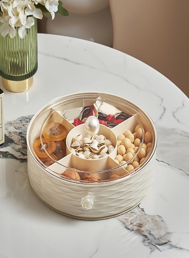 Folemah Modern Luxury Snack Box with Lid - Elegant Dry Fruit, Nut & Candy Organizer Tray for Living Room or Gift Giving - Image 5