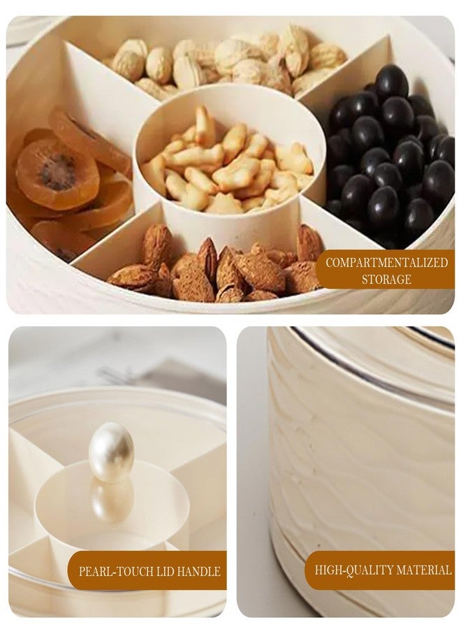 Folemah Modern Luxury Snack Box with Lid - Elegant Dry Fruit, Nut & Candy Organizer Tray for Living Room or Gift Giving - Image 3