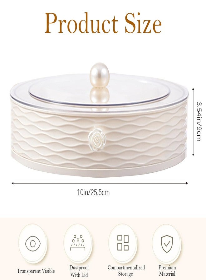 Folemah Modern Luxury Snack Box with Lid - Elegant Dry Fruit, Nut & Candy Organizer Tray for Living Room or Gift Giving - Image 2