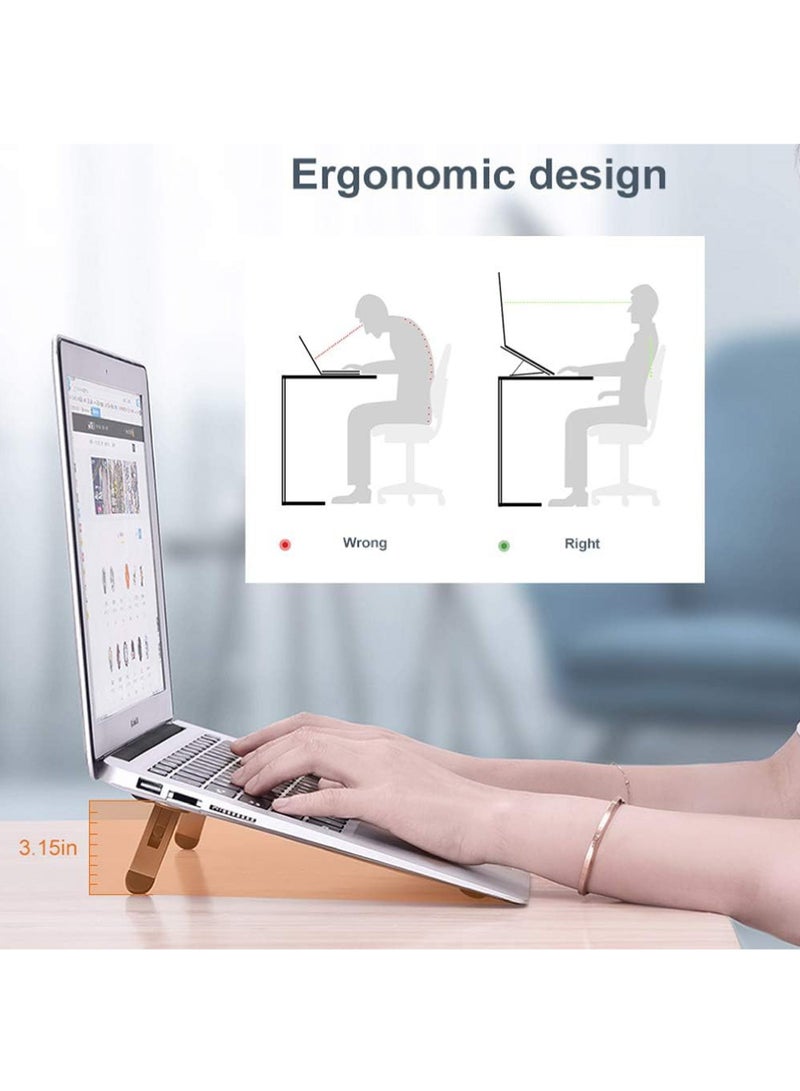 روك بو كمبيوتر سطح المكتب دعم الكمبيوتر المحمول تبريد دعم لوحة المفاتيح رافع مريح كمبيوتر سطح المكتب رافع كمبيوتر محمول متوافق مع ماك بوك اير برو ديل إتش بي لينوفو أكثر 10-15.6 بوصة كمبيوتر محمول - Image 5