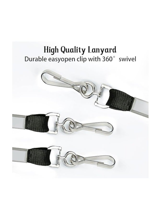 general 50 Pack Black Lanyard - Comfortable and Durable ID Badge Lanyard - 36 Inch with Swivel Hook, Security Badge Lanyard Neck Strap School Business Office Webbing - Image 4
