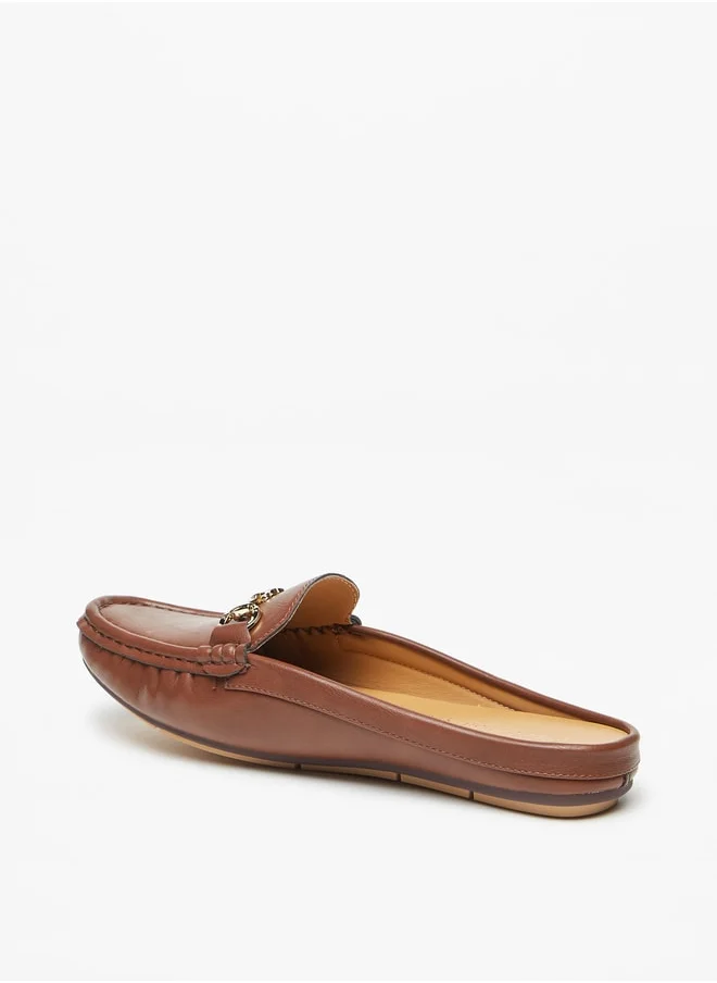 لو كونفورت Women's Solid Slip-On Mules