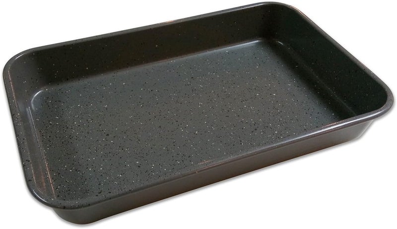 casaWare casaWare Toaster Oven Baking Pan 7 x 11inch Ceramic Coated NonStick Silver Granite  - Image 2