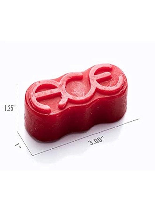 Ace Trucks MFG Skateboard Wax - Rings Red 3" x 1.5" - Image 3