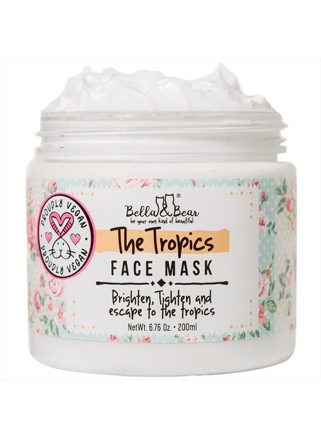 Bella and Bear Tropics Face Mask - Brighten - Tighten - Tone - Pore Minimizer - Cruelty Free - Vegan - Image 1