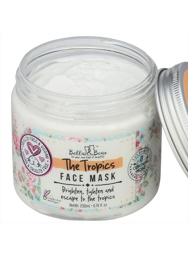 Bella and Bear Tropics Face Mask - Brighten - Tighten - Tone - Pore Minimizer - Cruelty Free - Vegan - Image 3