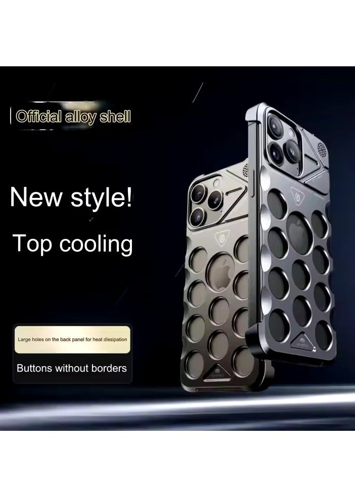 Apple iPhone 16 Pro Max Luxury Aromatherapy Aluminum Alloy Phone Case for iPhone 16 Pro Max | Frameless, Shockproof, Heat Dissipation Design for Ultimate Style & Protection - 2024  - Image 3