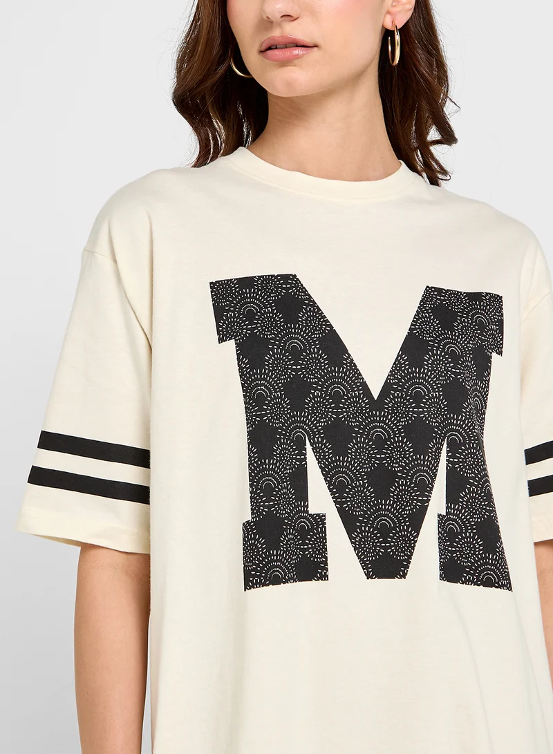 Disney Mickey Oversize Varsity Style T-Shirt