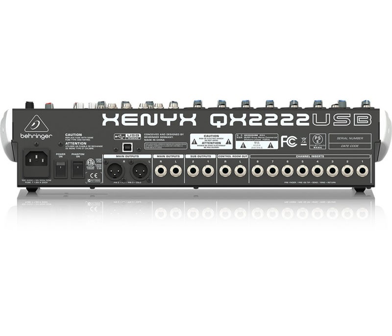 Behringer Xenyx QX2222USB Mixer with USB and Effects - Image 3