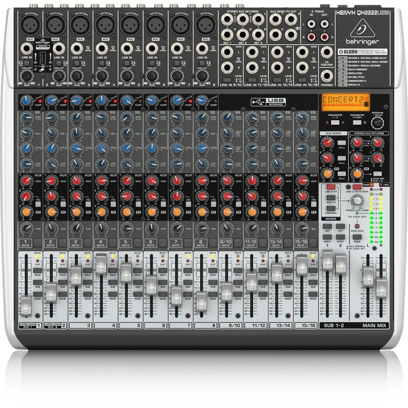 Behringer Xenyx QX2222USB Mixer with USB and Effects - Image 1