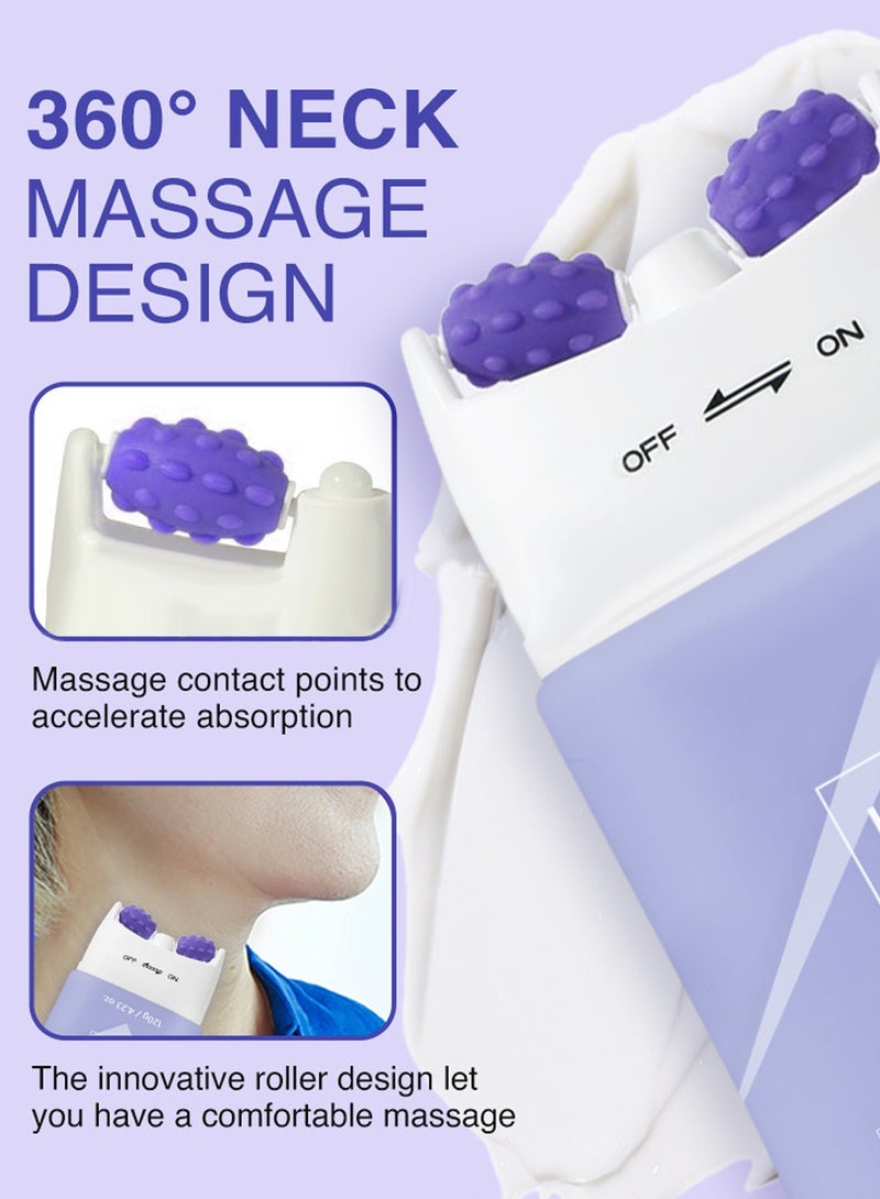 ك أو إي سي كريم AH-8 لشد الرقبة للعناية بالبشرة المجعدة والجسم، كريم جديد لشد الرقبة مع أسطوانة، مرطب، لوشن شد البشرة، إصلاح العناية بالجسم التجميلي، 120 جرام - Image 2