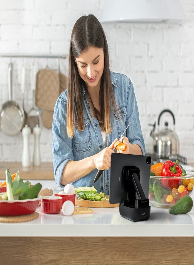 comiso هدايا للرجال والنساء، هدايا عيد الميلاد، حامل هاتف محمول مع مكبر صوت بلوتوث لاسلكي، صوت جهير قوي وصوت ستيريو عالي الدقة للمنزل والهواء الطلق متوافق مع آيفون/آيباد/سامسونج - أسود - Image 5