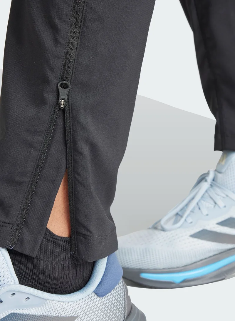 adidas بنطال رياضي أون ذا ران مزين بثلاثة خطوط