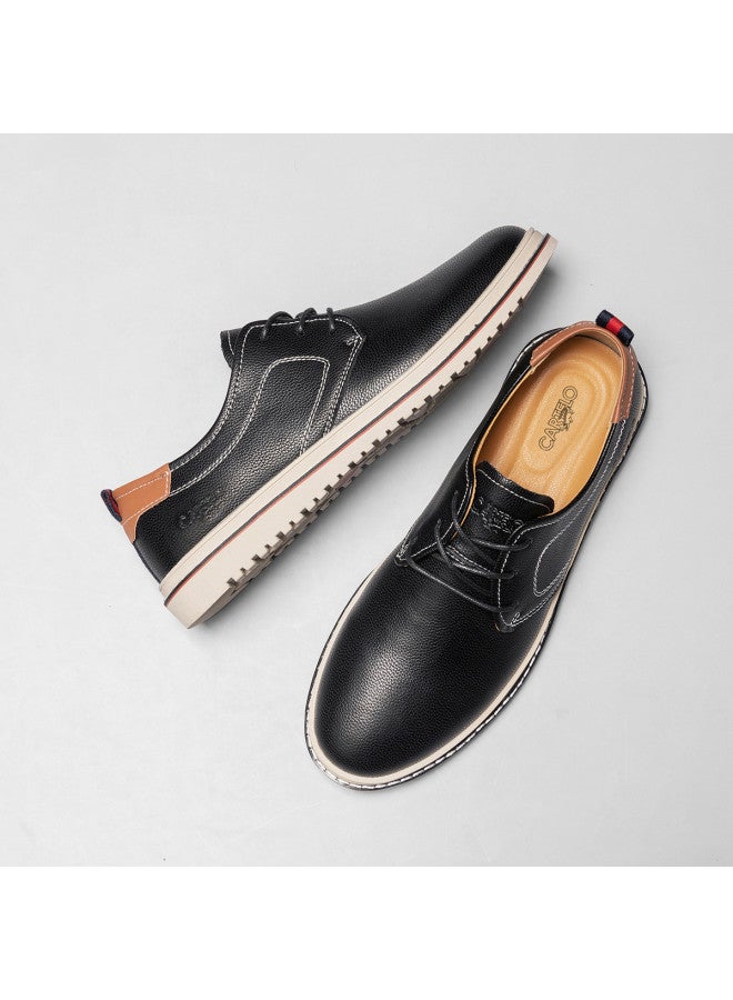 CARTELO Textured Leather Upper】simple Driving Shoes, Business Casual Leather Shoes, Everyday Men's Casual Leather Shoes - Image 4