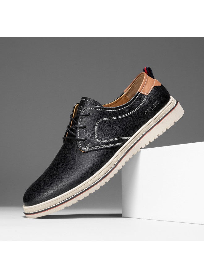CARTELO Textured Leather Upper】simple Driving Shoes, Business Casual Leather Shoes, Everyday Men's Casual Leather Shoes - Image 2