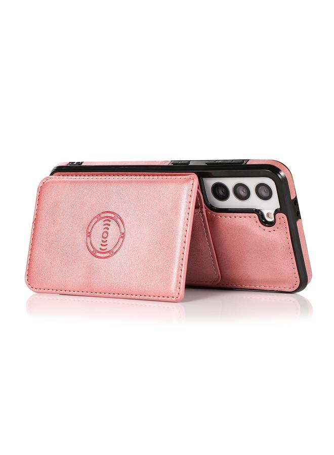 اس-توب جراب لهاتف Samsung Galaxy S21+ 5G جراب هاتف مغناطيسي من جلد العجل مع حقيبة بطاقات من البولي يوريثان - Image 5