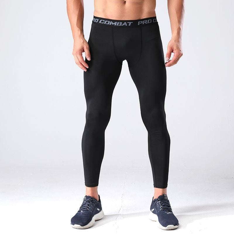 Tight Sports Fitness Pants Men'S Swimming Trunks Anti-Exposure Boxer Anti-Embarrassment Men'S And Women'S High-Elastic Three-Point Leggings - Image 1