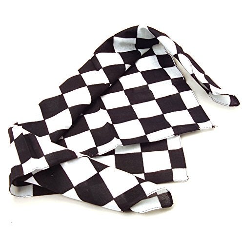 U.S. Toy 12 Pack Checkered Flag Bandanas - Racing Party Favors - Image 1