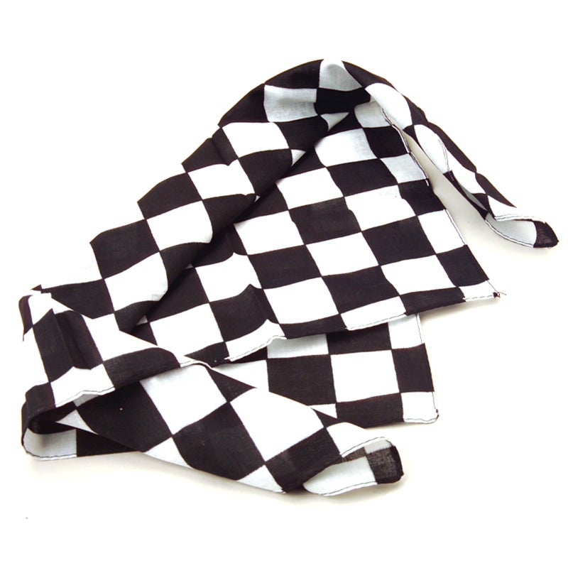 U.S. Toy 12 Pack Checkered Flag Bandanas - Racing Party Favors - Image 4