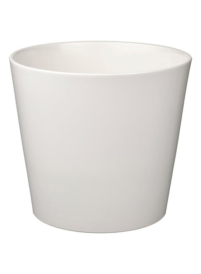 Zaboon Plant Pot, White, 32 Cm - Image 1