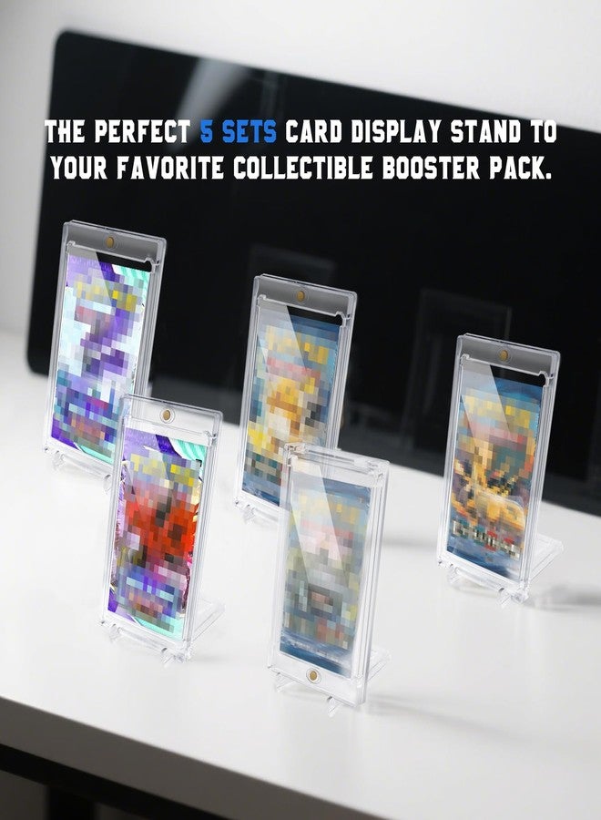 DEDC Booster Pack Protector Magnetic Card Holder, 5pcs Card Display & 5pcs Card Stand Magnetic Display Holder Booster Pack Case Fit Booster Pack UV Protection - Image 4