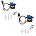 Azuocn 2PCS SG90 Servo Motor Micro Servo 9G Servo Motor for RC Robot Arm Helicopter Airplane Remote Control 2X - Image 3