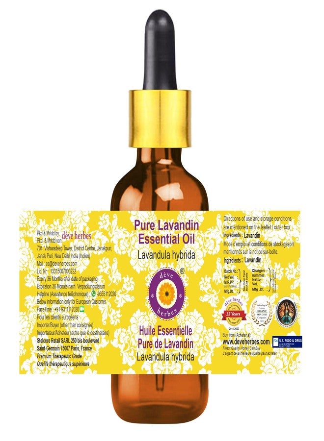 Deve Herbes Lavandin Essential Oil (Lavandula hybrida) with Glass Dropper Pure | Non-Sticky | Non-greasy | Lightweight | Men & Women | All Skin Types | Steam Distilled 10ml - Image 3