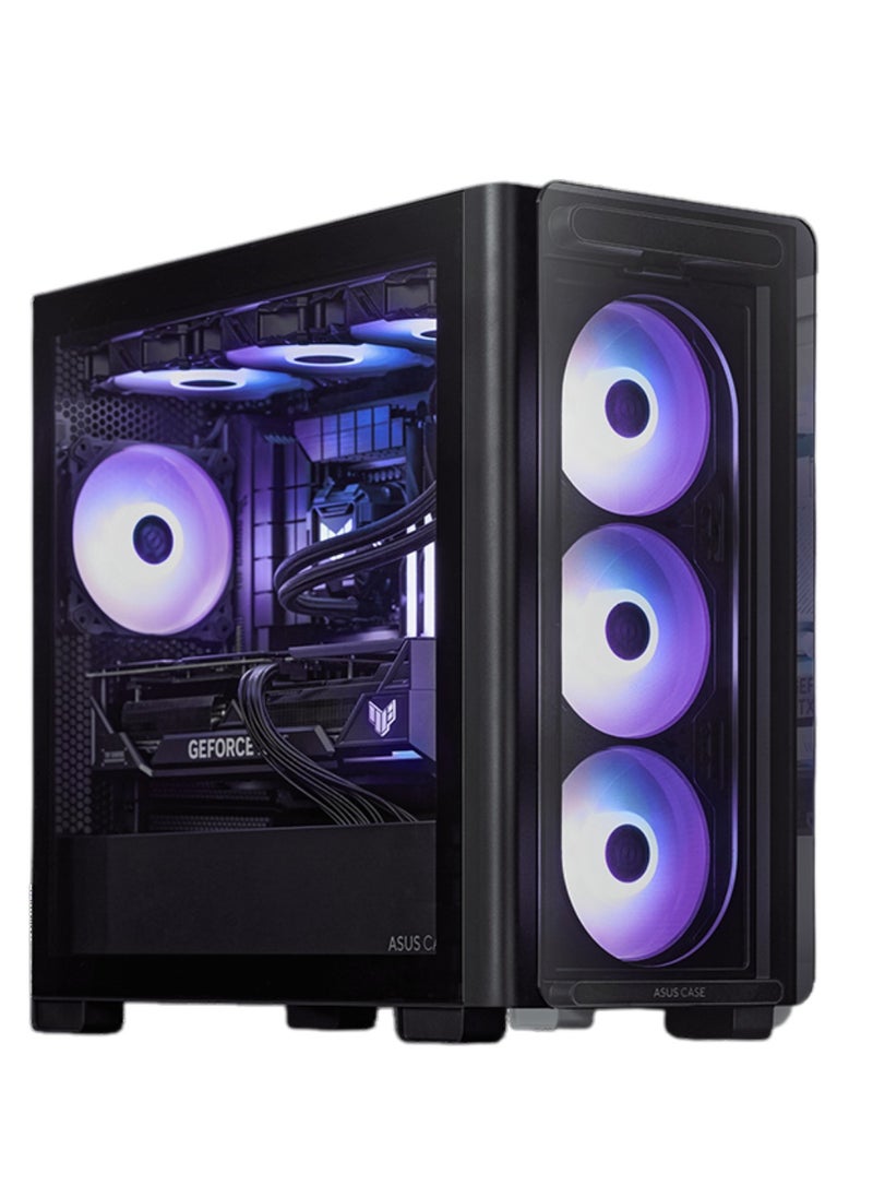 NANOTECH PixelPunisher Gaming PC - AMD Ryzen 7 7800X3D AM5 Processor, 8 Cores & 16 Threads, B650 Motherboard, DDR5 32GB (2*16) Ram, 1TB Gen 4.0*4 NVMe M.2 SSD, AMD Radeon RX9070 16GB Graphics Card, 3 Fan AIO Liquid Cooler, 750W 80 Plus Power Supply, Windows 11 Pro | Wi-Fi  - Image 1