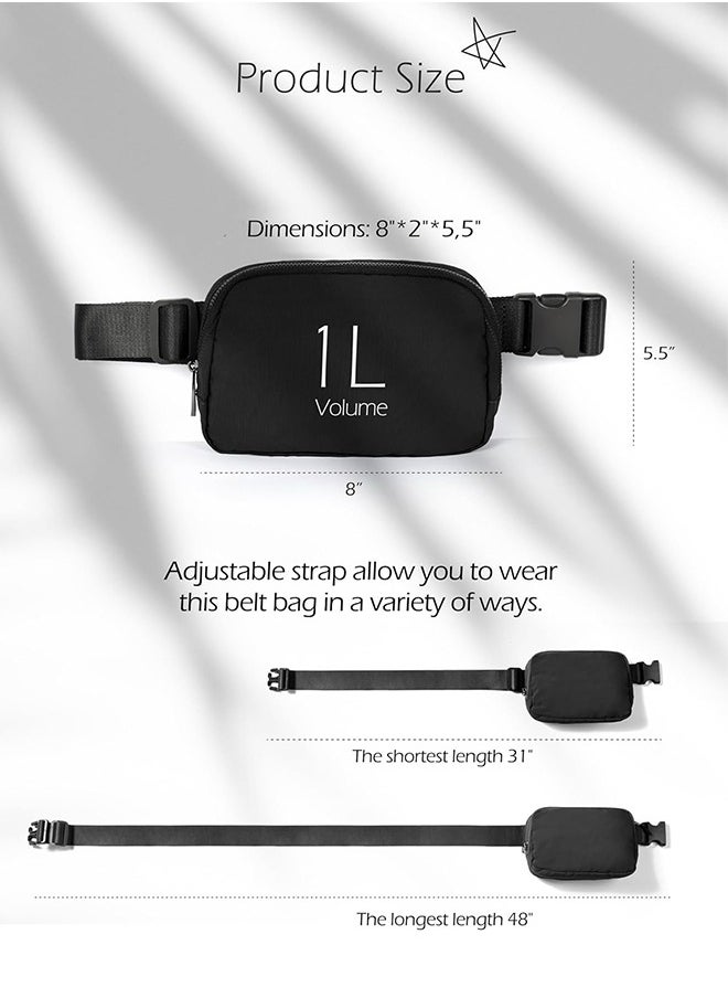 Generic - Belt Bag for Women and Men, Fashionable Fanny Packs for Waist Bag,Everywhere Belt Cute Bag for Travel Workout Running Hiking for Lady Girls and Men - Image 1
