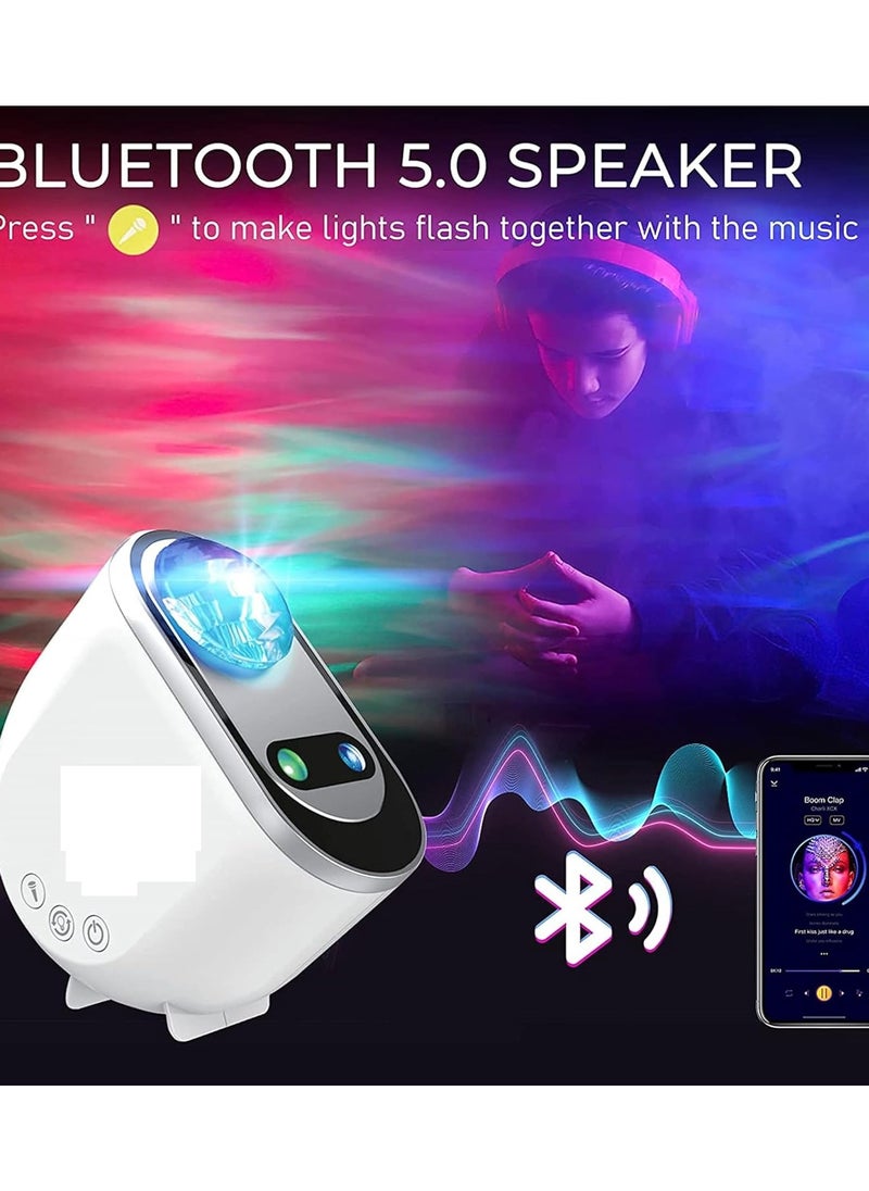 Generic - LED Northern Lights Aurora Projector, Noise Starry Moon Light with Bluetooth Speaker for Adult Kids Gift, Bedroom, Room - Image 1