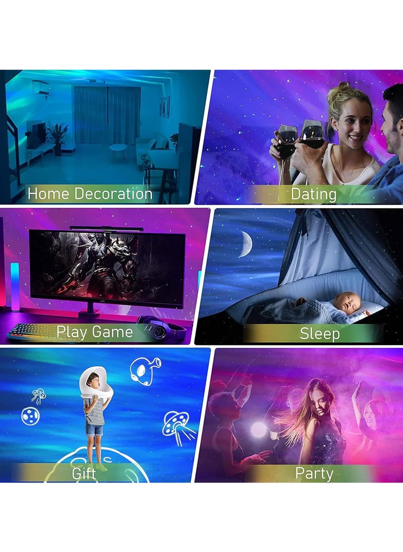 Generic - LED Northern Lights Aurora Projector, Noise Starry Moon Light with Bluetooth Speaker for Adult Kids Gift, Bedroom, Room - Image 1