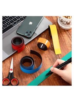 GUDOO Magnetic Tape Roll Blank Magnetic Strips with Adhesive Backing Dry Erase Magnetic Labels Writable Magnetic Sheet Labels Stickers for DIY Crafts  - Image 4