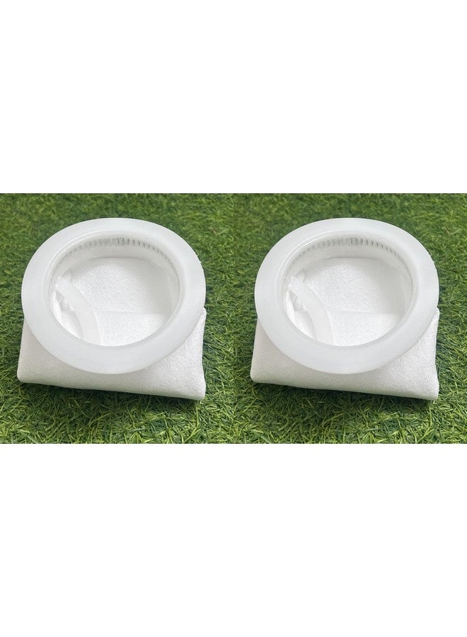 فلانر حقيبة فلتر مياه أكوا 4 بوصات قطر و20 بوصة طول 5 ميكرون - حوض فلتر حوض سمك شبكي من اللباد حقيبة شبكية من ميكرون (عبوة من قطعتين) - Image 1