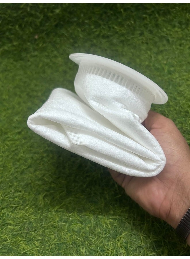 فلانر حقيبة فلتر مياه أكوا 4 بوصات قطر و20 بوصة طول 5 ميكرون - حوض فلتر حوض سمك شبكي من اللباد حقيبة شبكية من ميكرون (عبوة من قطعتين) - Image 3