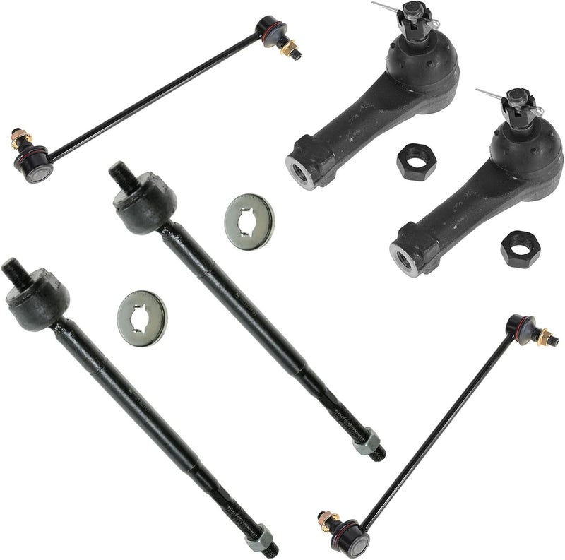 TRQ Front Steering & Suspension Kit Sway Bar Stabilizer Link Tie Rod Compatible with 1999-2001 Honda Odyssey - Image 1