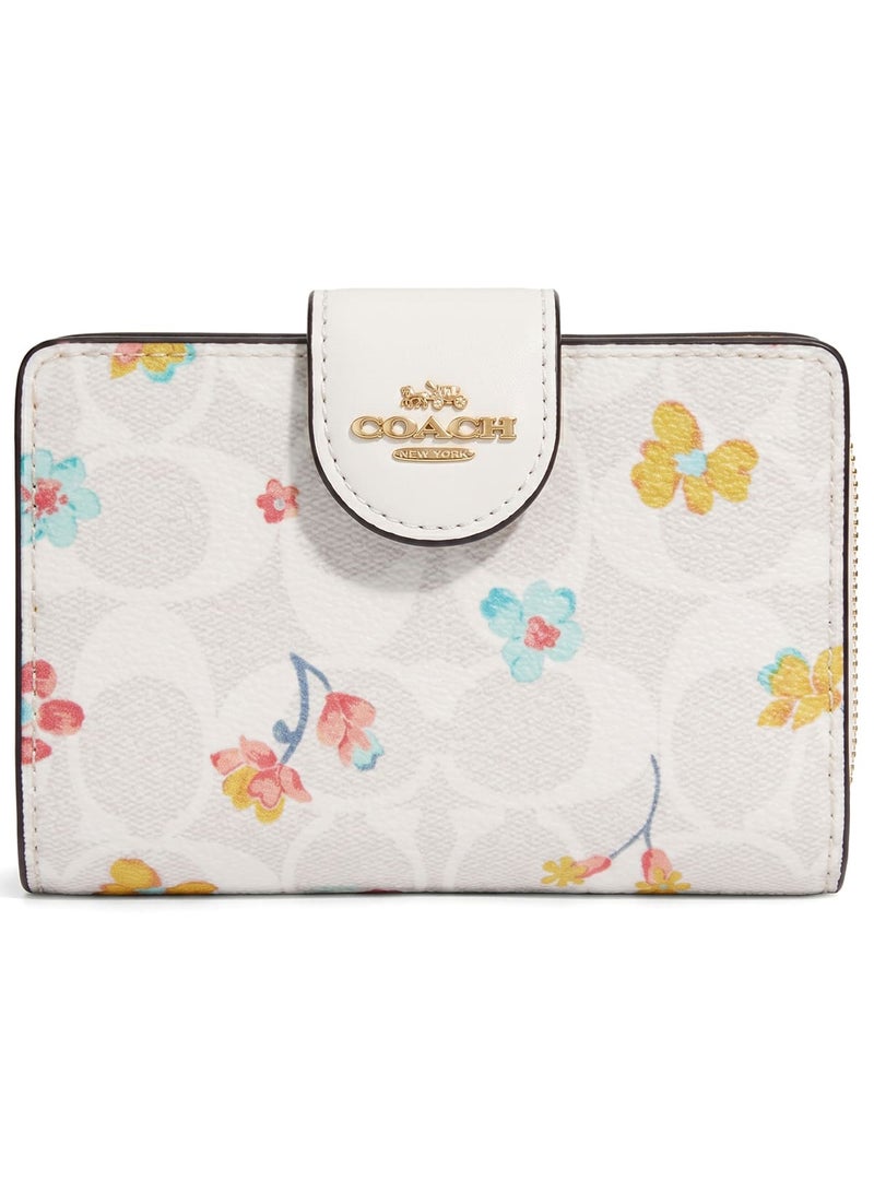 كوتش اوت ليت محفظة كوتش COACH حريمي سيجنتشر لون خاكي وأبيض موديل C8741 - Image 1