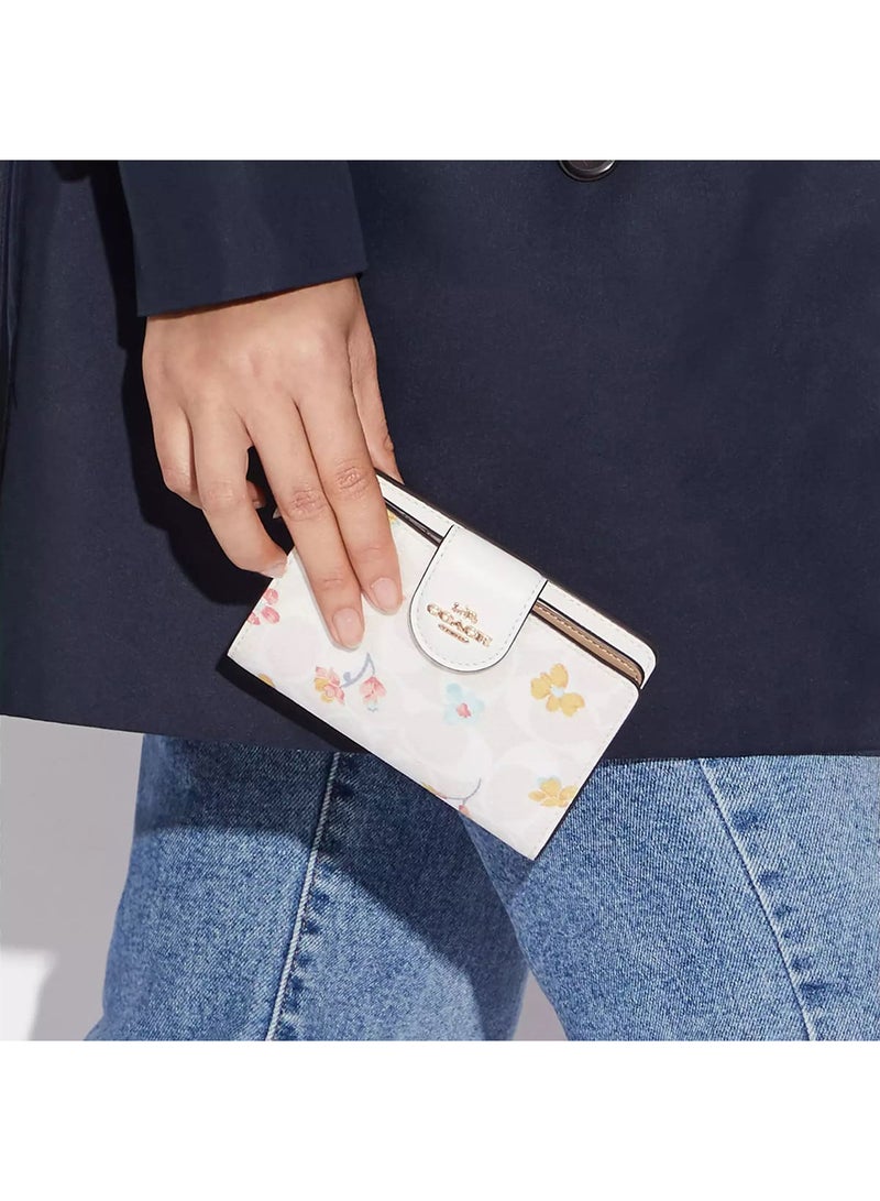 كوتش اوت ليت محفظة كوتش COACH حريمي سيجنتشر لون خاكي وأبيض موديل C8741 - Image 3