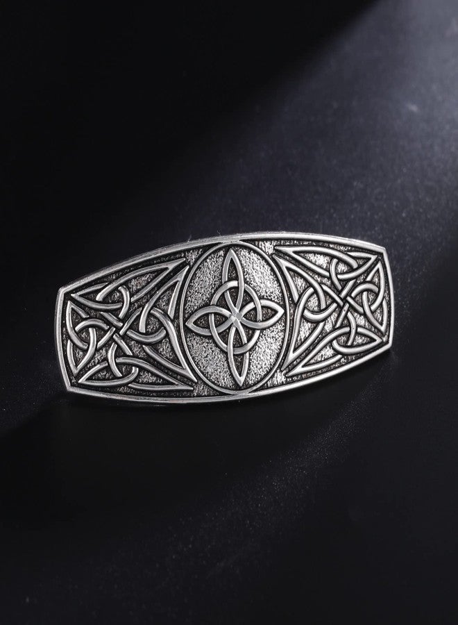 TEAMER Fashion Vintage Celtic Knot Hair Clip Metal Barrettes Pattern Engraved Headwear Witches Knot Hair Accessories for Women - Image 5