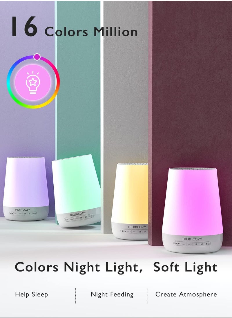 Momcozy - Baby Sleep Soother, Baby Sound Machine, White Noise Machine for Baby Sleeping with Night Light, Toddler Sleep Trainer with 34 Soothing Sounds, Timer, App Remote Control - Image 1