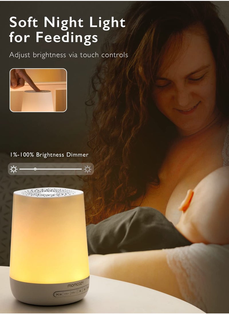 Momcozy - Baby Sleep Soother, Baby Sound Machine, White Noise Machine for Baby Sleeping with Night Light, Toddler Sleep Trainer with 34 Soothing Sounds, Timer, App Remote Control - Image 1