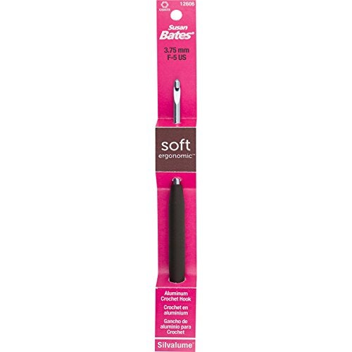 Susan Bates Soft Ergonomic Silvalume Crochet Hook
