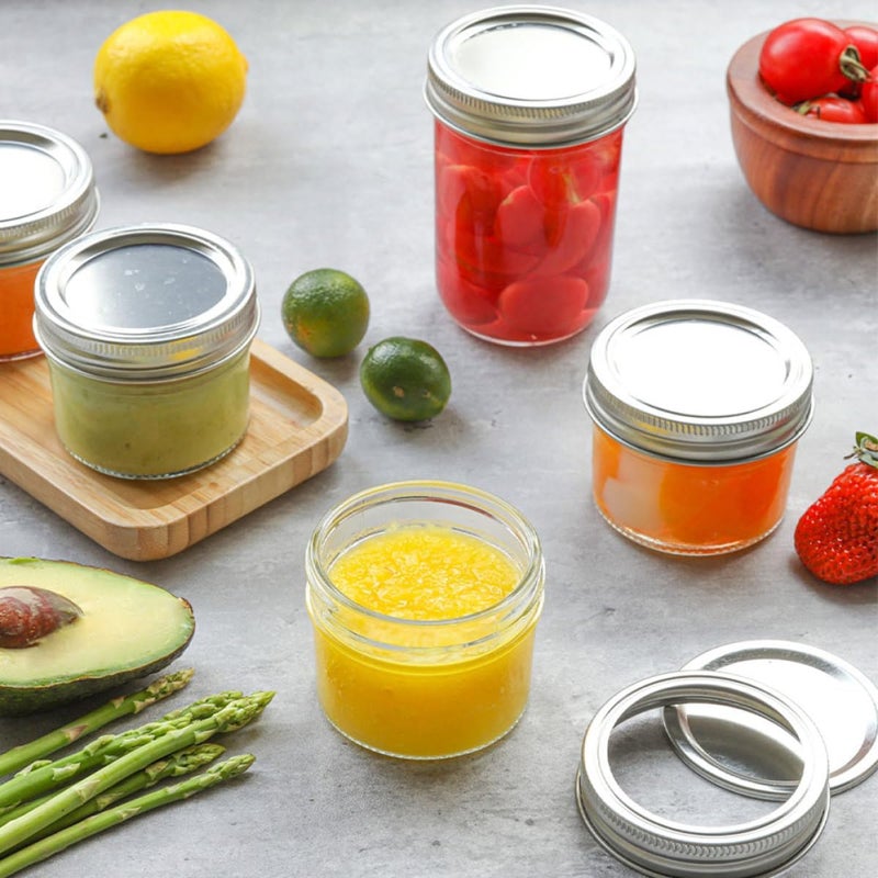 FAVOMOTO 6pcs 10oz Mason Jar Storage Containers with Wide Mouth Lids, Airtight Food Storage Jars for Kitchen and Household Organization - Image 5