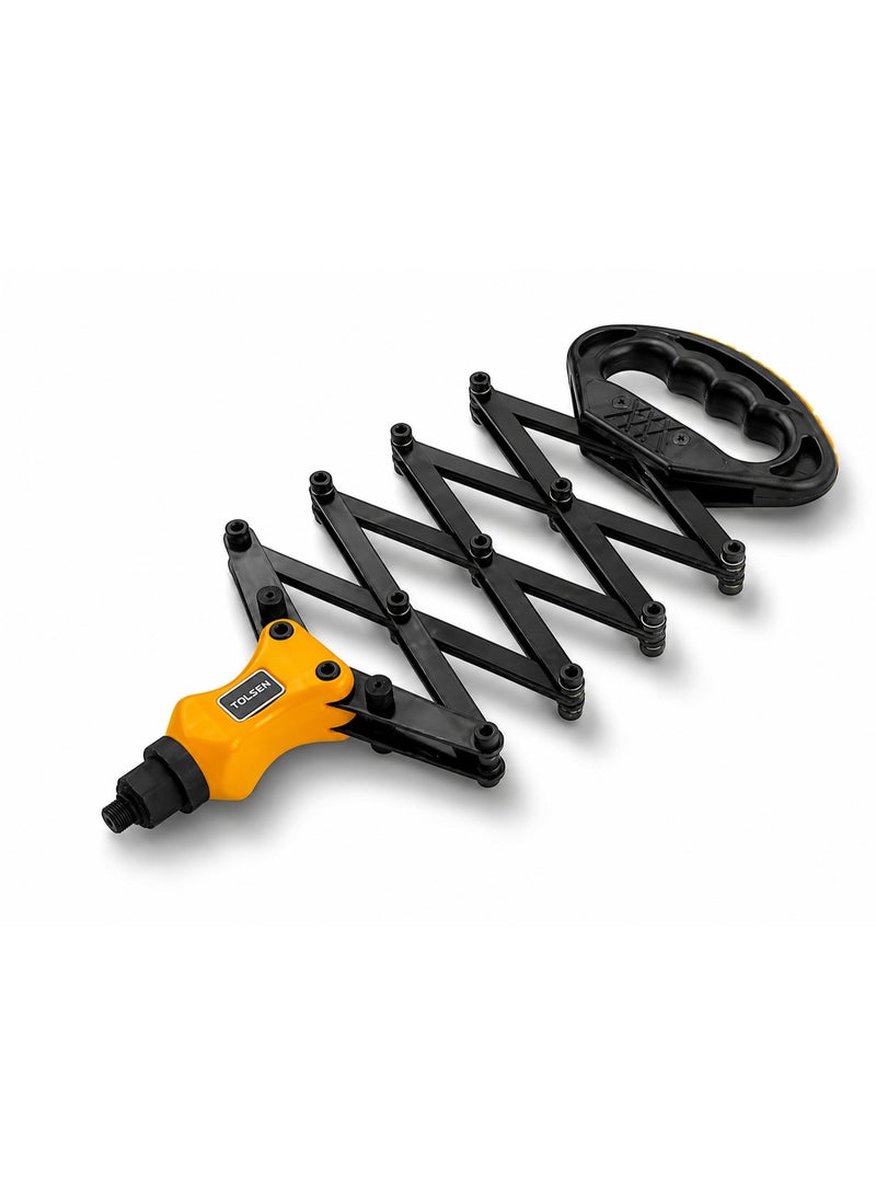 TOLSEN Hand Rivet Gun Heavy Duty Accordion Riveter Tool with Long Handle Steel Construction for Aluminum Stainless Steel Rivets DIY Metal Sheet Repair Automotive Workshop Fastening Tool - Image 1