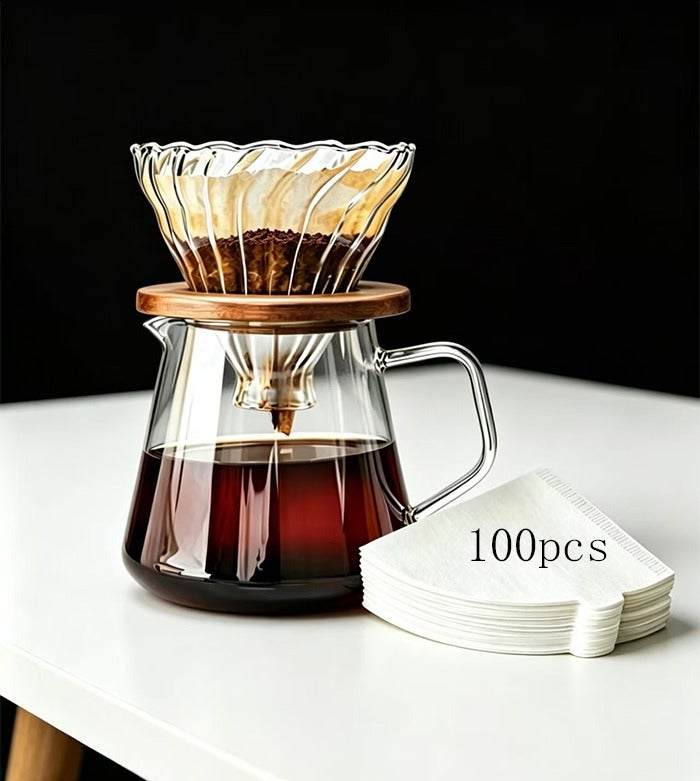 طقم ماكينة قهوة V60 للتنقيط مكون من 3 قطع - Image 1