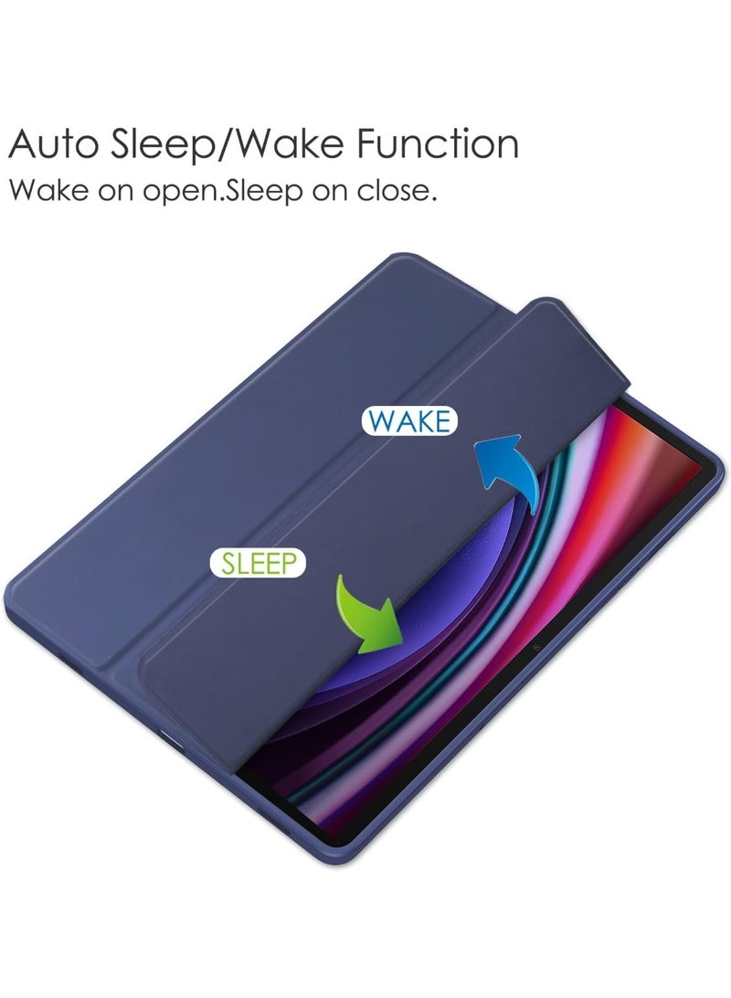 إيفو جراب هجين رفيع لجهاز سامسونج تاب اس 8 بلص 2022/اس7 اف اى 2021/اس7 بلص2020 مقاس 12.4 بوصة مع حامل قلم ، غطاء مقاوم للصدمات مع غطاء خلفي شفاف وواقي شاشة وخاصية الإيقاظ/السكون التلقائي ( اسود ) - Image 2