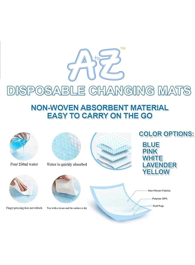 A TO Z Disposable Changing Mat Large (45 X 60Cm) Pack Of 60 Pink - Image 4