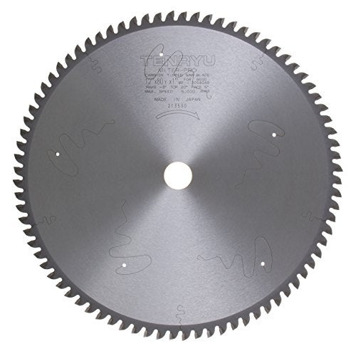 Tenryu MP-30580AB 12" Carbide Tipped Saw Blade ( 80 Tooth ATAFR Grind - 1" Arbor - 0.118 Kerf) - Image 3