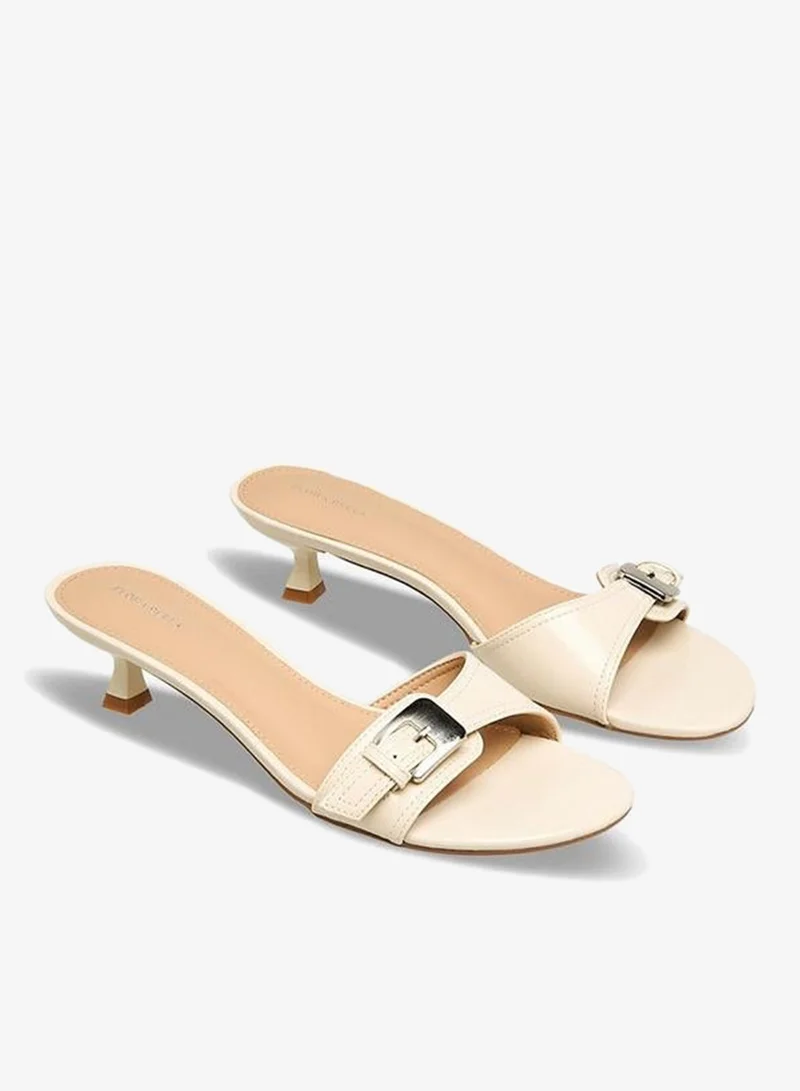 Flora Bella By Shoexpress Flora Bella Women Buckle Accent Kitten Heel Sandals