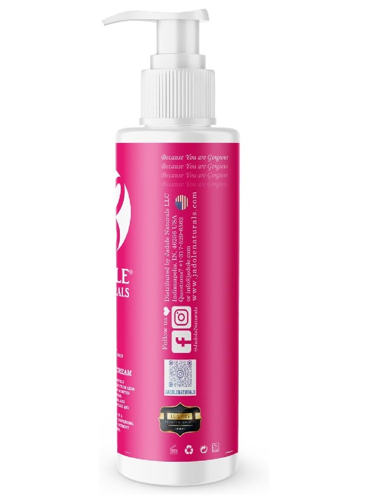 Jadole Naturals Hair Removal Cream for Body & Legs with Pump Bottle, Aloe Vera & Vitamin E - 100ml - Image 2